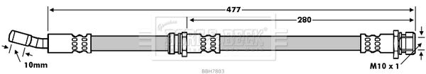 BORG & BECK Тормозной шланг BBH7803
